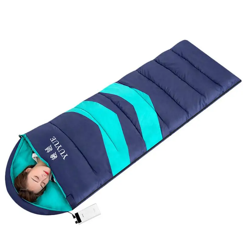 Электрический спальный мешок с подогревом, 3-ступенчатая регулировка температуры, Спальные мешки Mummy, легкая носимая подушка для сна Для