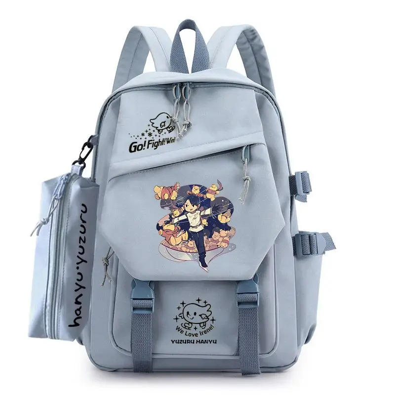 Юдзуру Ханью, Водонепроницаемый рюкзак для фигурного катания, Школьная сумка для подростков, Дорожная сумка для книг для девочек и мальчиков