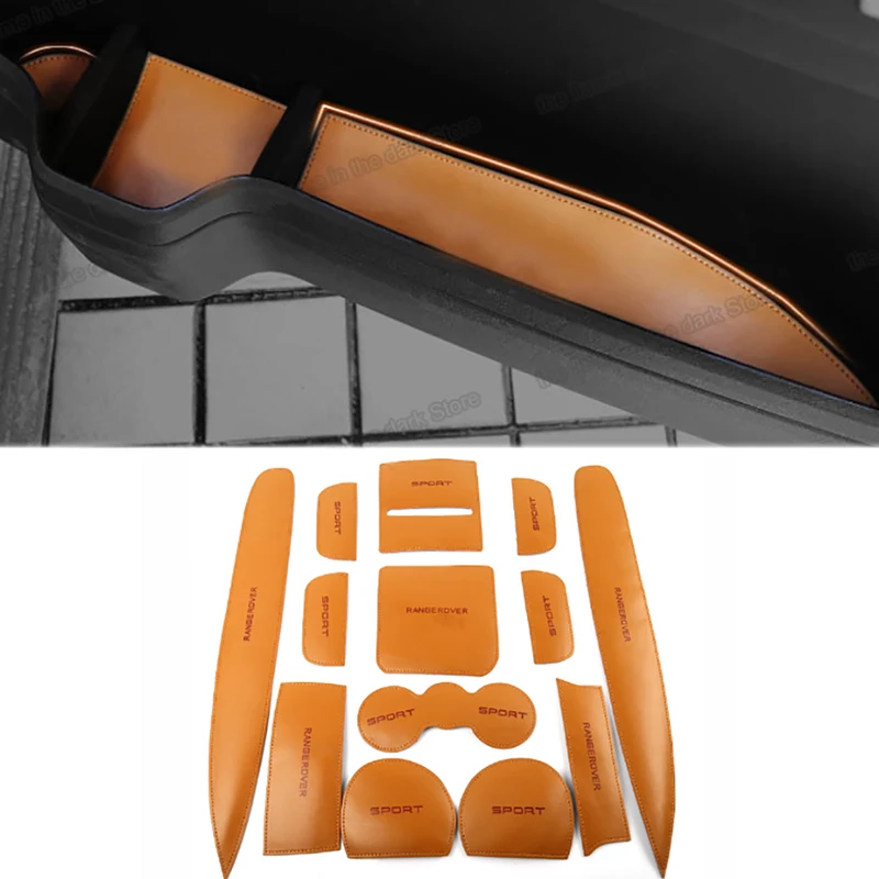 Ящик для хранения автомобиля накладка для межкомнатных дверей Нескользящие коврики для чашек для range rover vogue sport 2014 2015 2016 2017 2018 2019 2020 2021