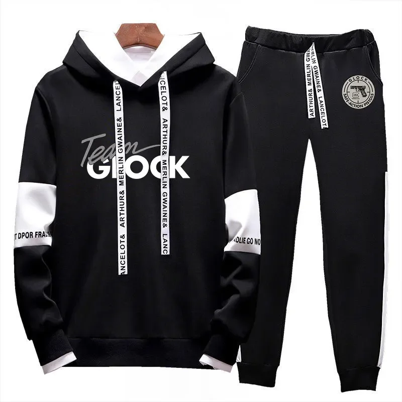 Glock Perfection Shooting 2024, новая мужская спортивная одежда, комплект из двух предметов, уличная одежда, толстовка с капюшоном, Удобные дышащие куртки